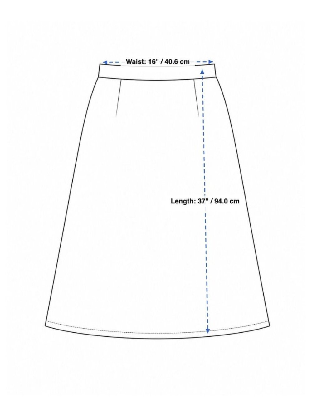 Universal Thread Womens Denim Midi Skirt Size 10R Classic Blue Split Hem - Picture 3 of 10